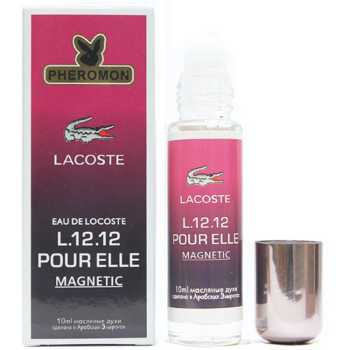 Масляные духи с феромонами Lacoste L.12.12 Pour Elle Magnetic 10 мл