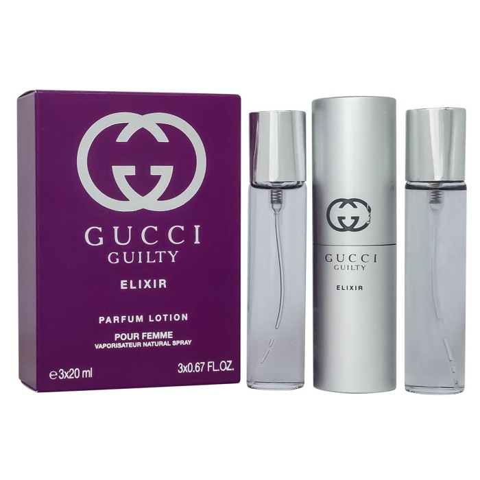 Gucci Guilty Elixir de Parfum pour Femme - НАБОР MINI 3Х20 мл