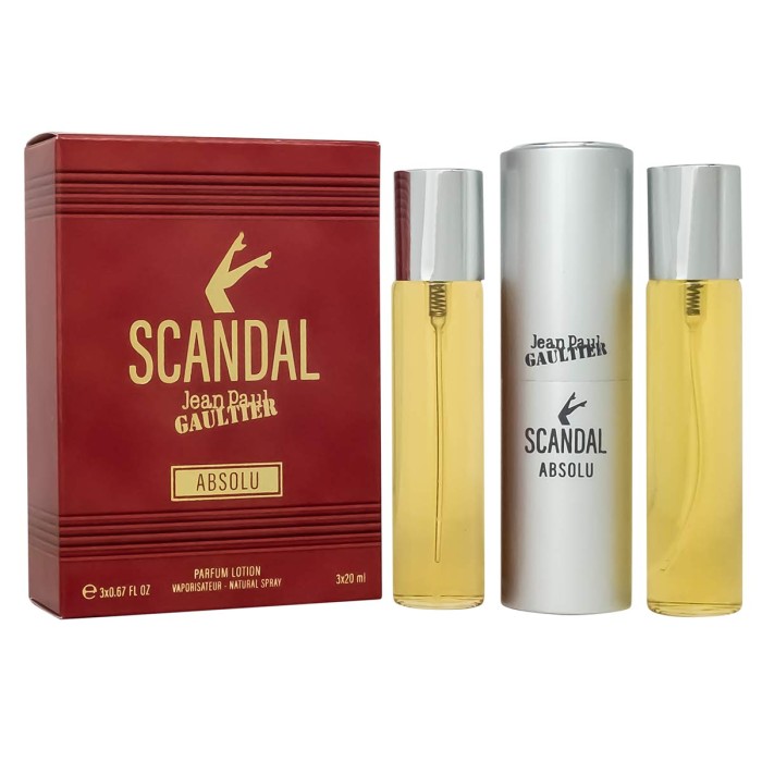 Jean Paul Gaultier Scandal Absolu - НАБОР MINI 3Х20 мл