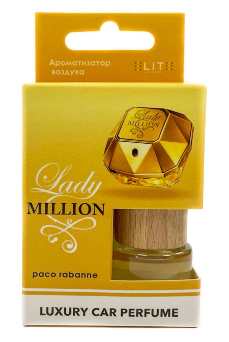 Автопарфюм в коробке Paco Rabanne Lady Million 8 мл