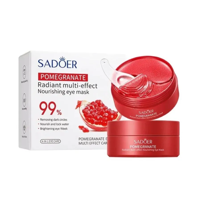 Патчи гидрогелевые Sadoer Pomegranate Radiant Multi-effect Nourishing Eye Mask 60 шт