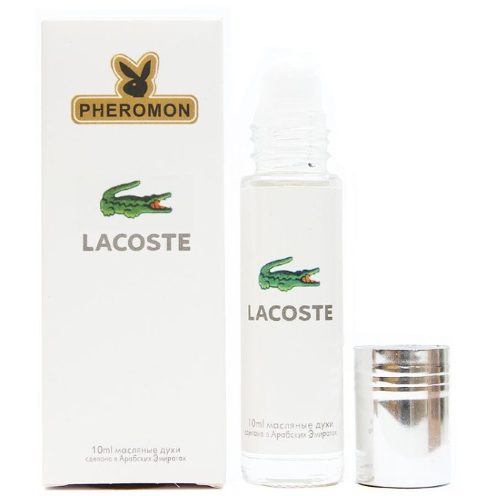 Масляные духи с феромонами Lacoste Eau De L.12.12 Blanc 10ml