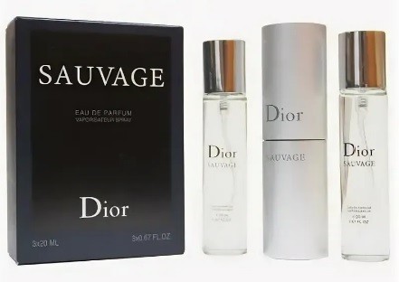 CHRISTIAN DIOR SAUVAGE - НАБОР MINI 3Х20 мл