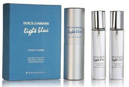 DOLCE & GABBANA "LIGHT BLUE POUR FEMME" - НАБОР MINI 3Х20 мл