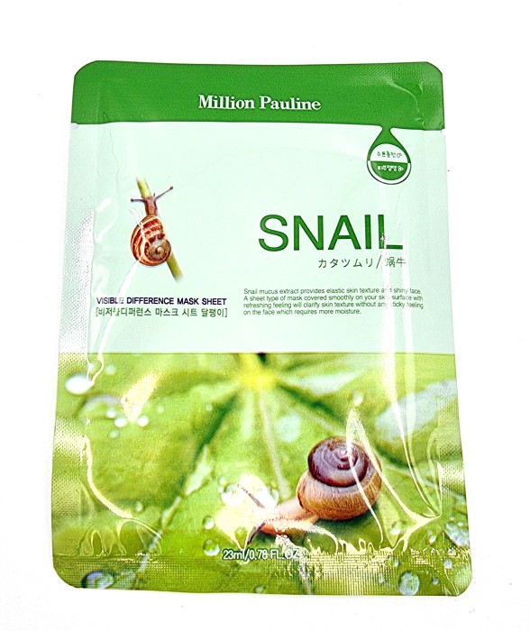 Тканевая маска с муцином улитки Million Pauline Snail