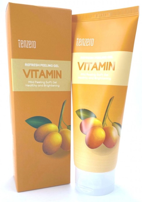 Пилинг-гель для лица с витаминами Tenzero Refresh Peeling Gel Vitamin 180 мл (Оригинал)